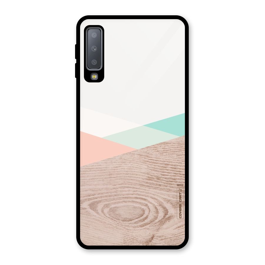 Wooden Fusion Glass Back Case for Galaxy A7 (2018)