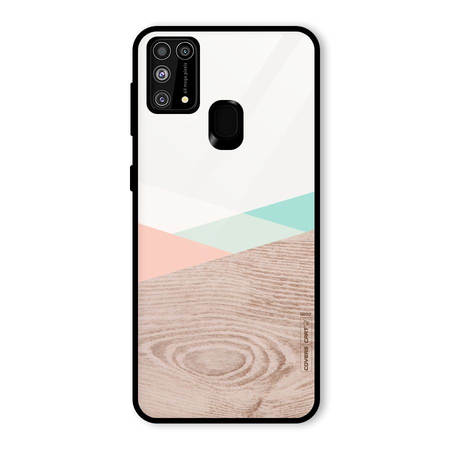 Wooden Fusion Glass Back Case for Galaxy F41