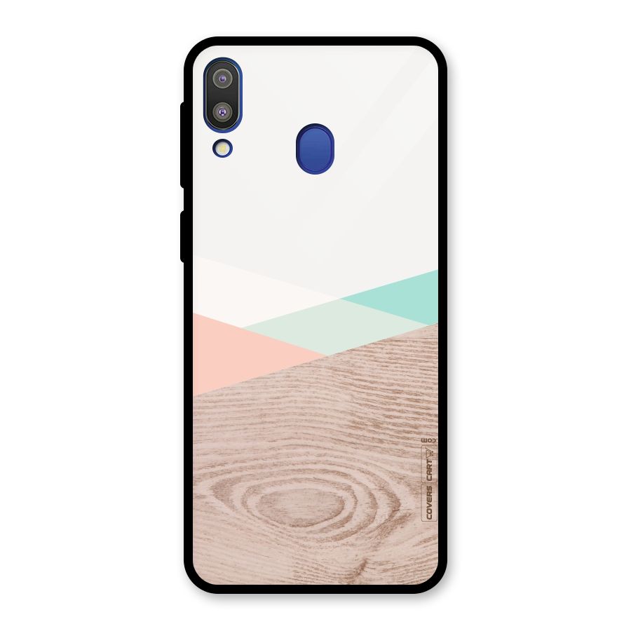 Wooden Fusion Glass Back Case for Galaxy M20