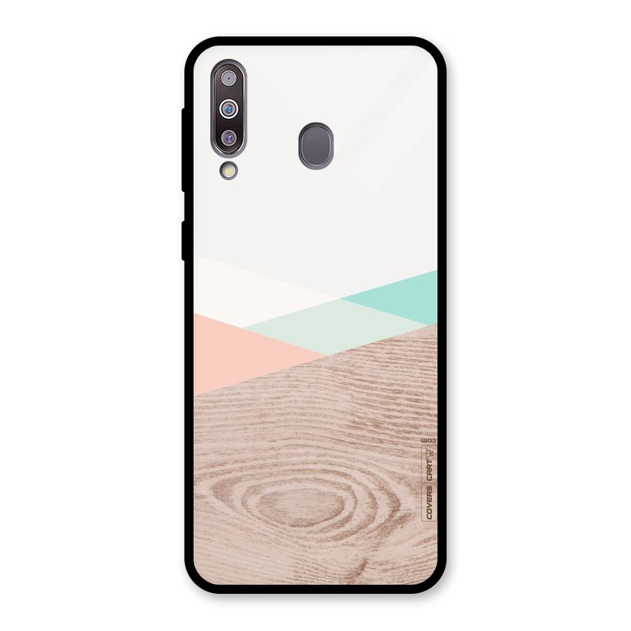 Wooden Fusion Glass Back Case for Galaxy M30