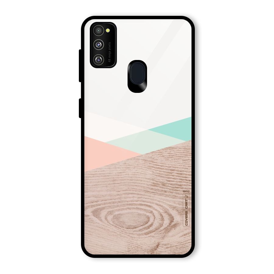 Wooden Fusion Glass Back Case for Galaxy M30s
