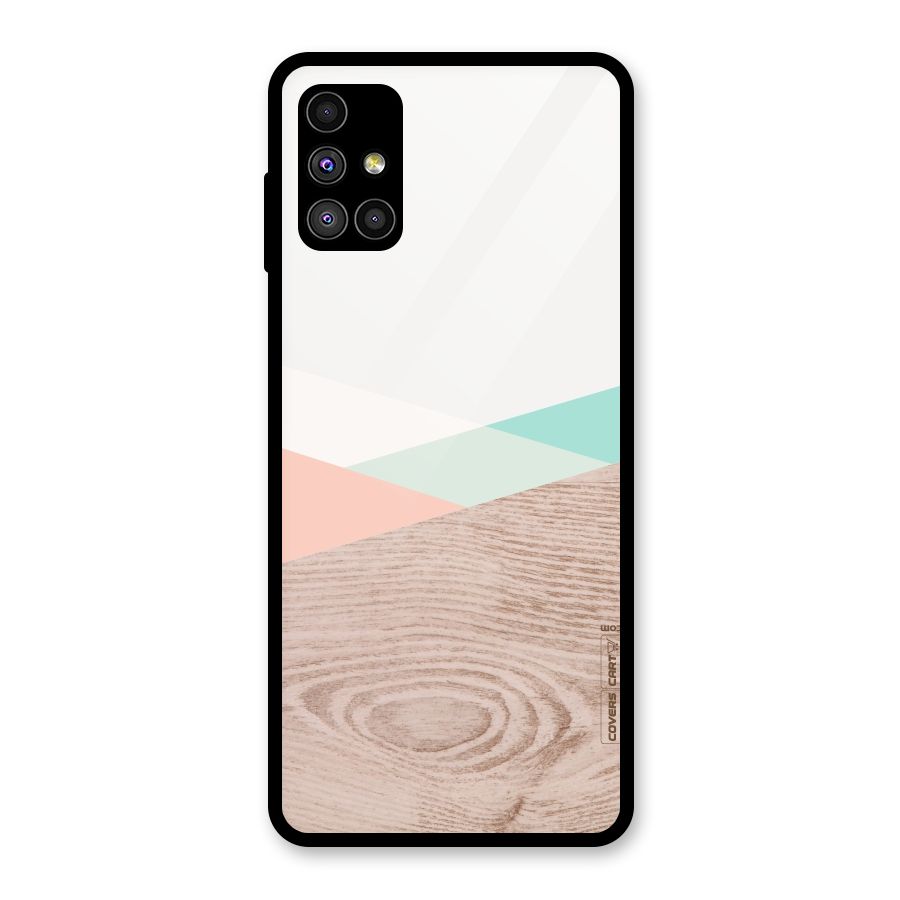 Wooden Fusion Glass Back Case for Galaxy M51