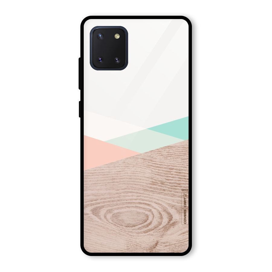Wooden Fusion Glass Back Case for Galaxy Note 10 Lite
