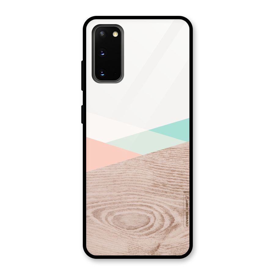 Wooden Fusion Glass Back Case for Galaxy S20