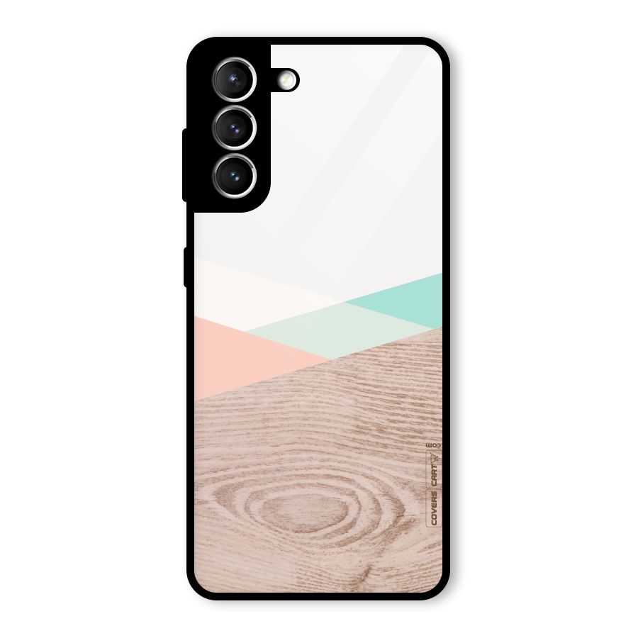 Wooden Fusion Glass Back Case for Galaxy S21 5G