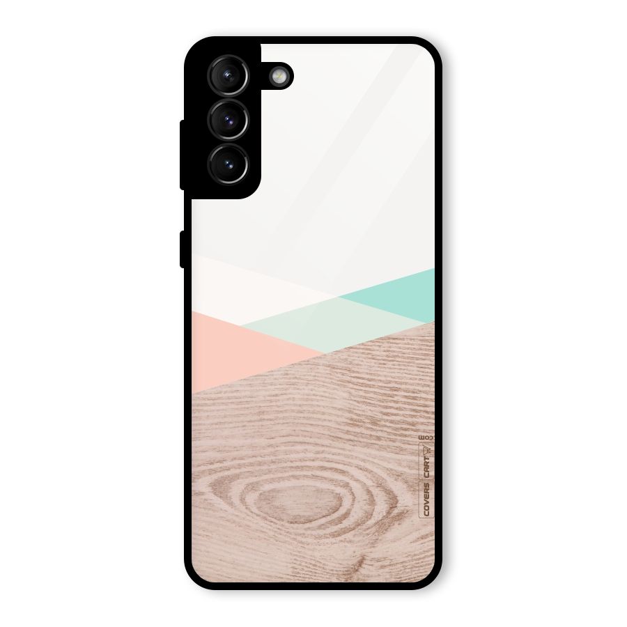 Wooden Fusion Glass Back Case for Galaxy S21 Plus