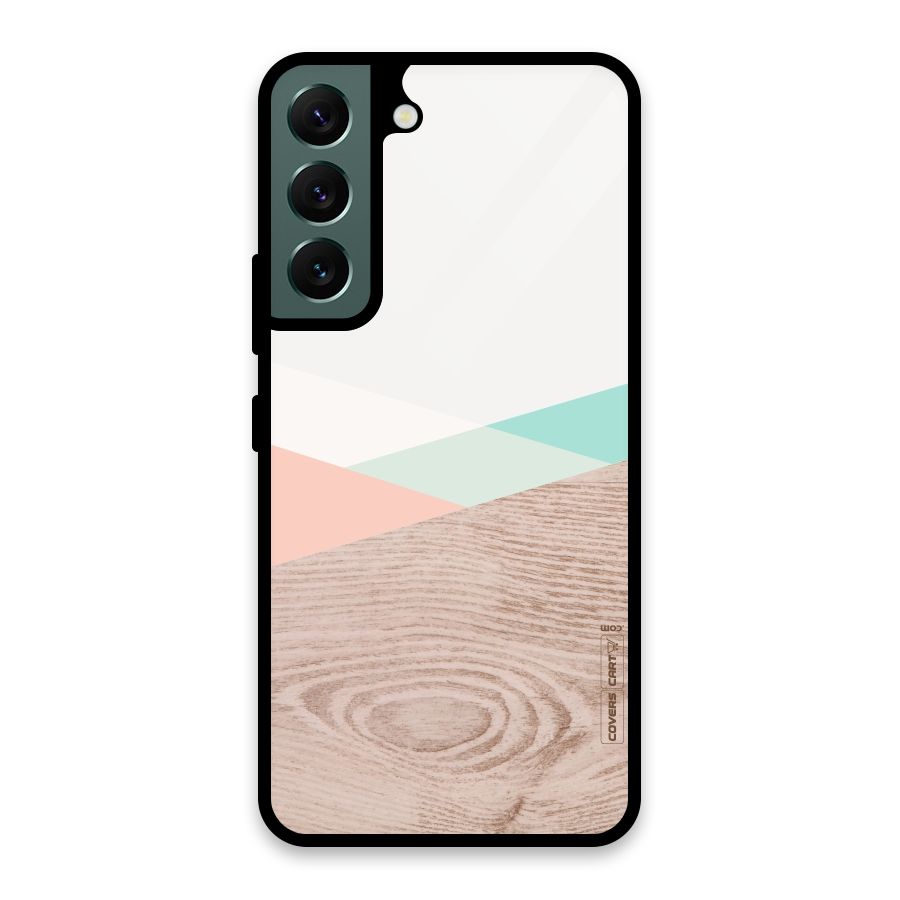 Wooden Fusion Glass Back Case for Galaxy S22 5G