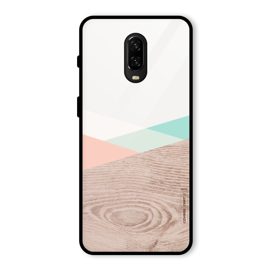 Wooden Fusion Glass Back Case for OnePlus 6T