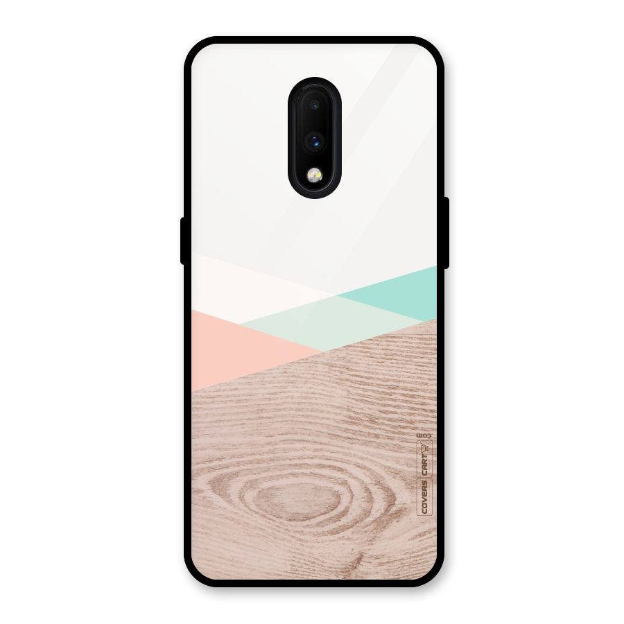 Wooden Fusion Glass Back Case for OnePlus 7