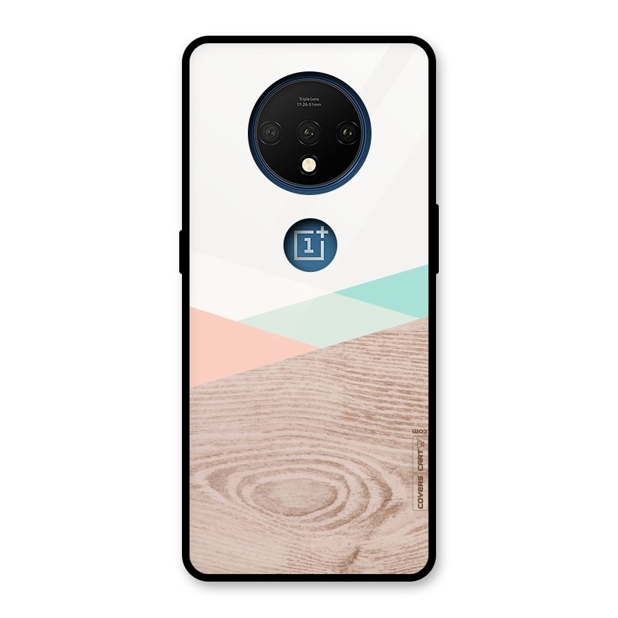 Wooden Fusion Glass Back Case for OnePlus 7T