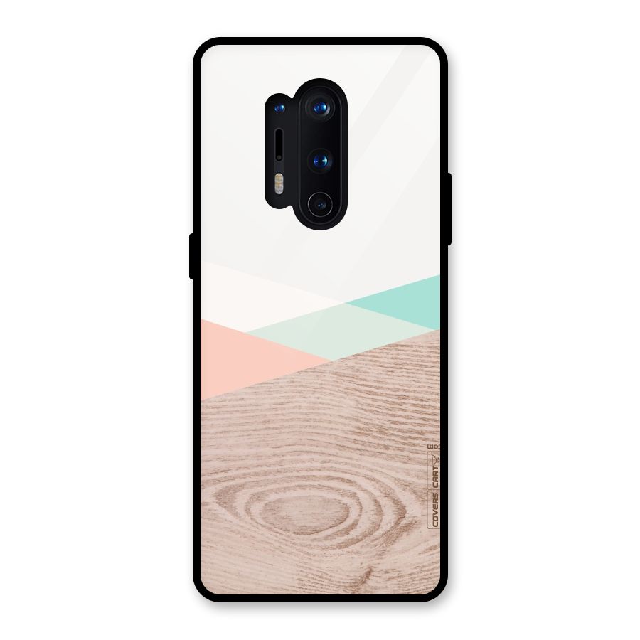 Wooden Fusion Glass Back Case for OnePlus 8 Pro