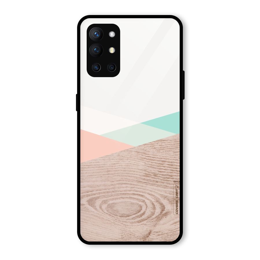 Wooden Fusion Glass Back Case for OnePlus 9R