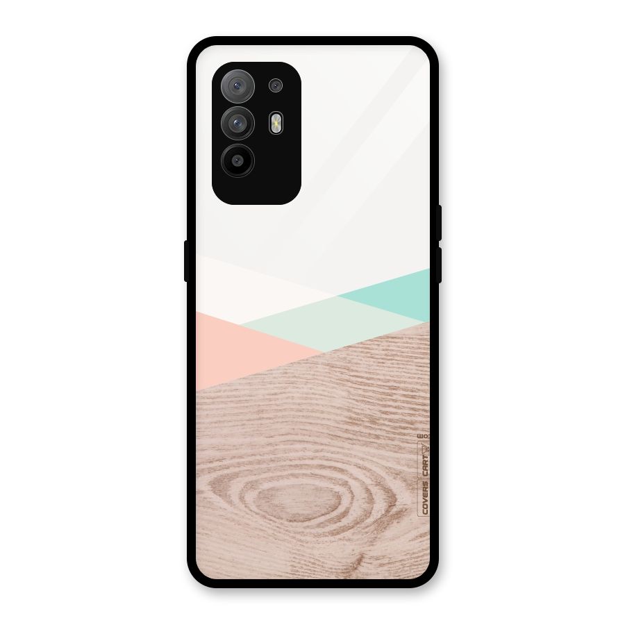 Wooden Fusion Glass Back Case for Oppo F19 Pro Plus 5G