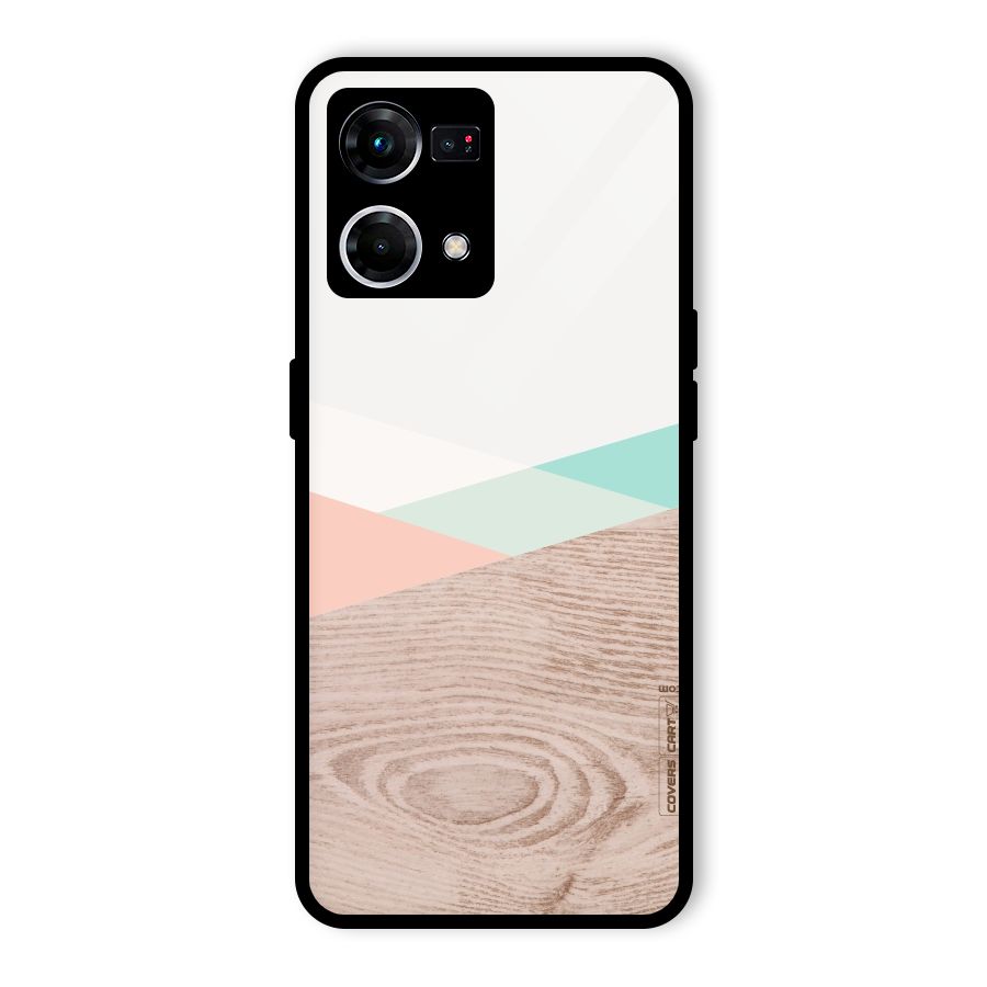 Wooden Fusion Glass Back Case for Oppo F21 Pro 5G