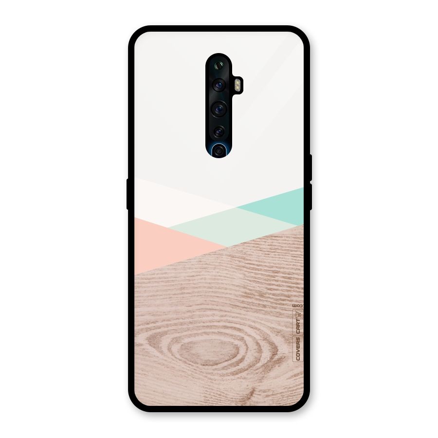 Wooden Fusion Glass Back Case for Oppo Reno2 F