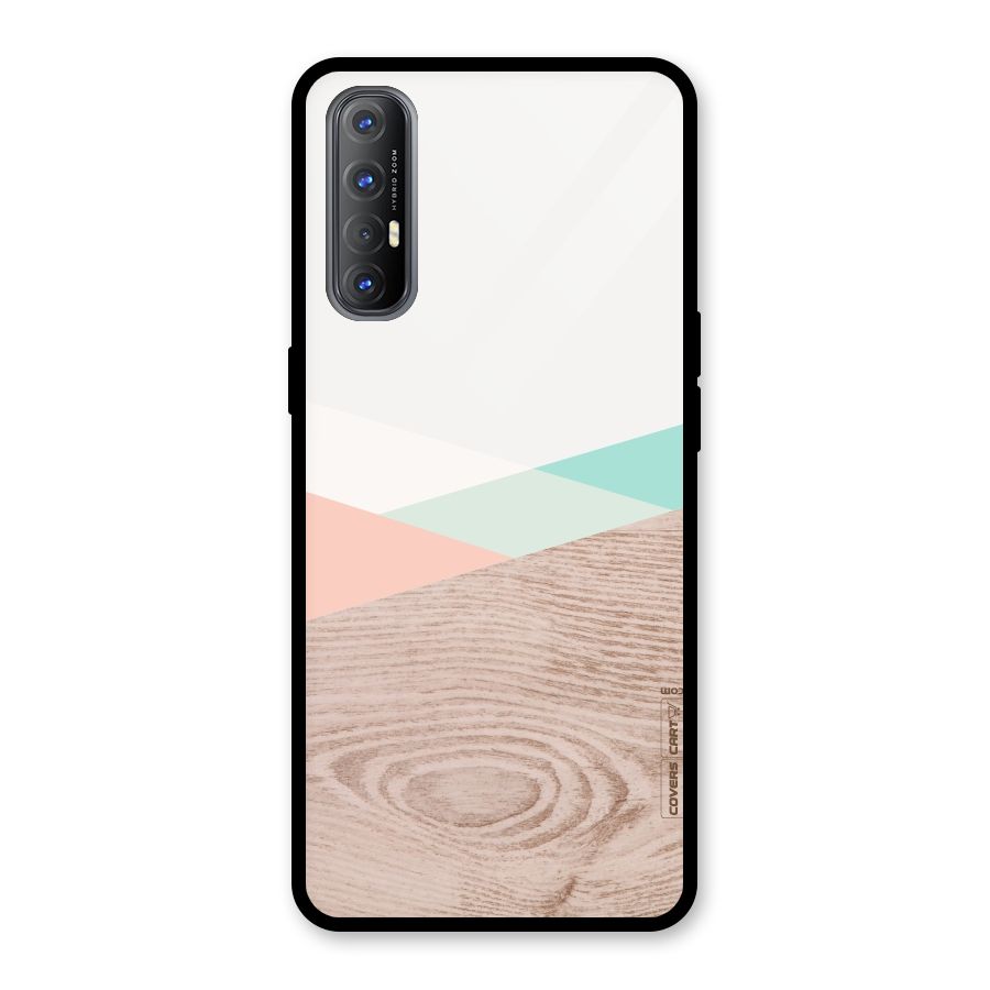 Wooden Fusion Glass Back Case for Oppo Reno3 Pro