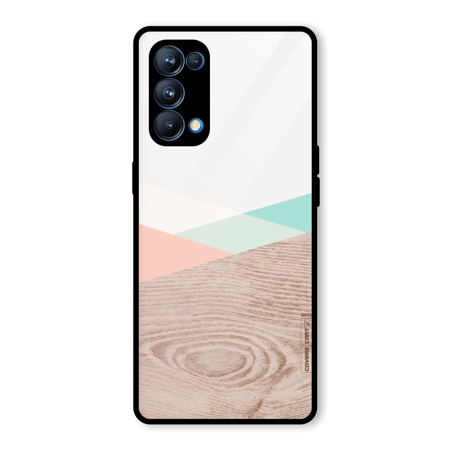 Wooden Fusion Glass Back Case for Oppo Reno5 Pro 5G