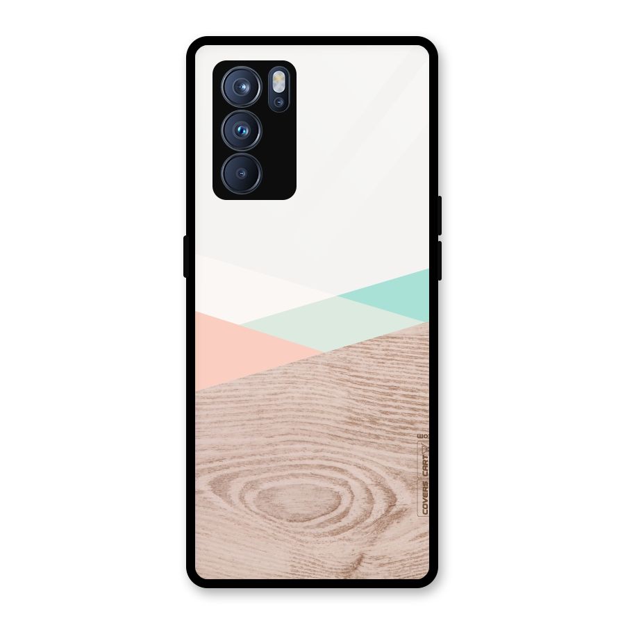 Wooden Fusion Glass Back Case for Oppo Reno6 Pro 5G