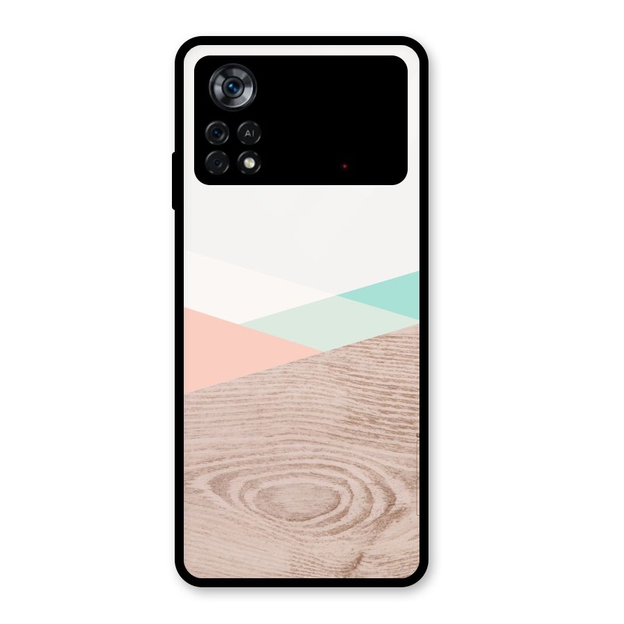 Wooden Fusion Glass Back Case for Poco X4 Pro 5G