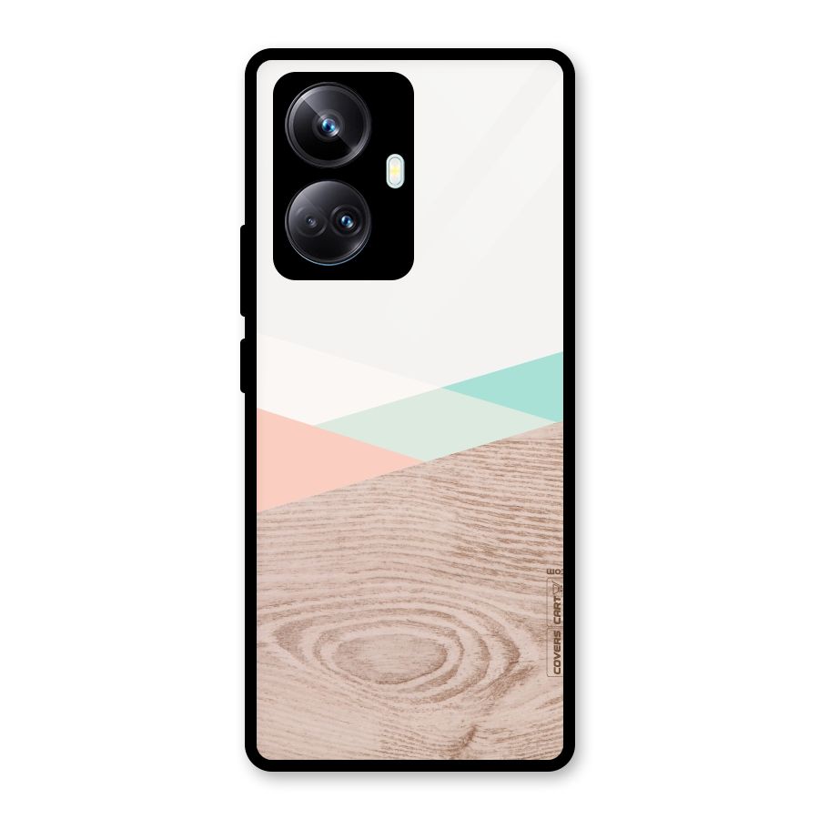 Wooden Fusion Glass Back Case for Realme 10 Pro Plus