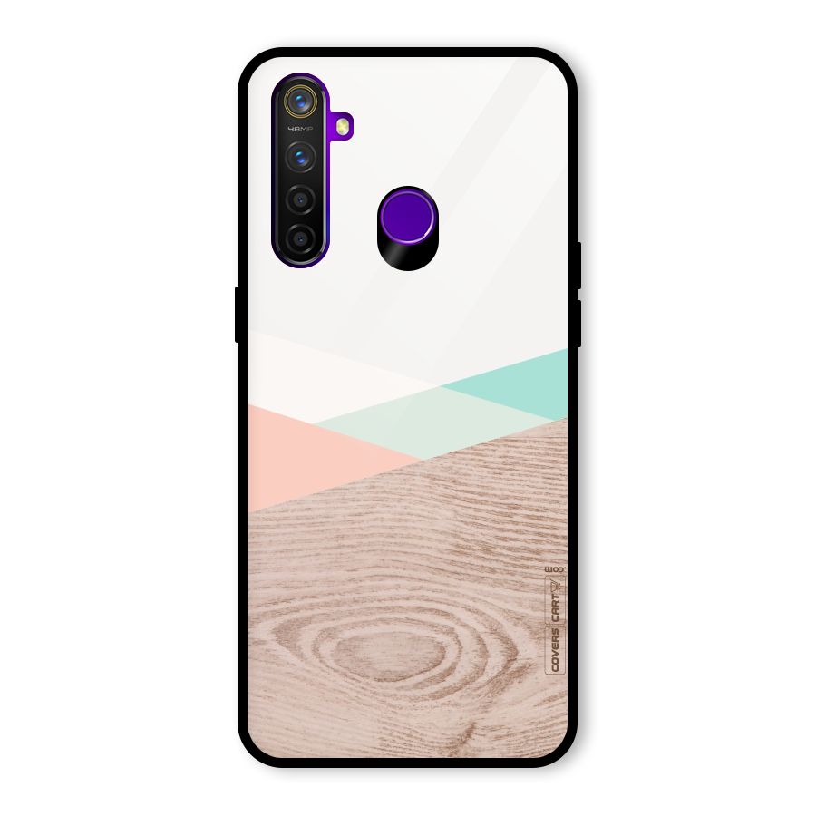 Wooden Fusion Glass Back Case for Realme 5 Pro