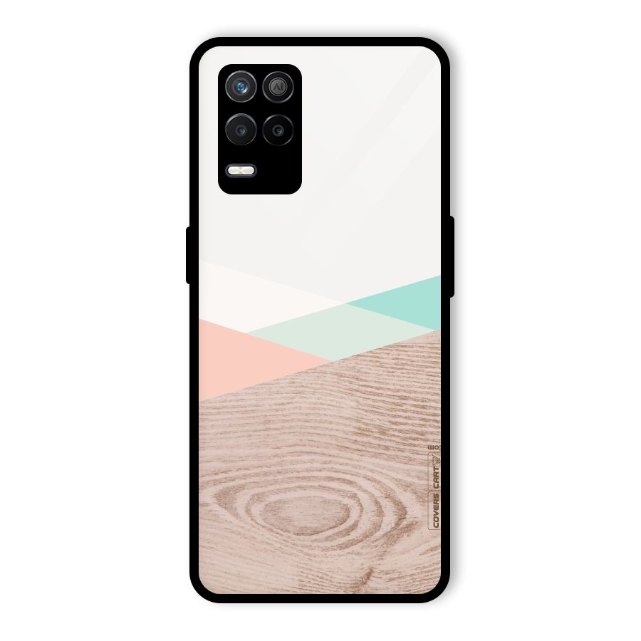 Wooden Fusion Glass Back Case for Realme 8 5G