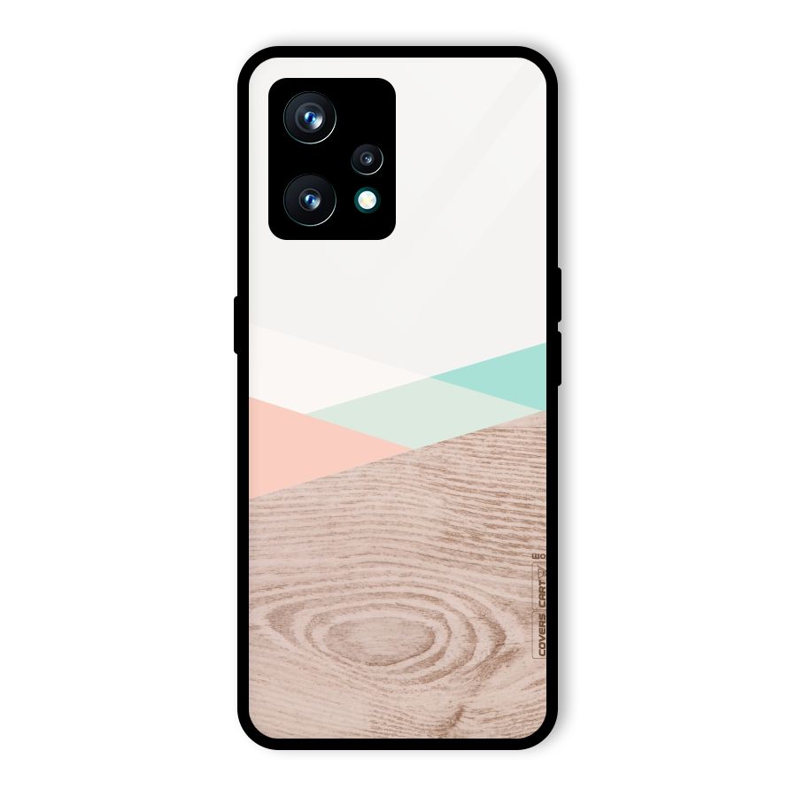Wooden Fusion Glass Back Case for Realme 9 Pro Plus 5G