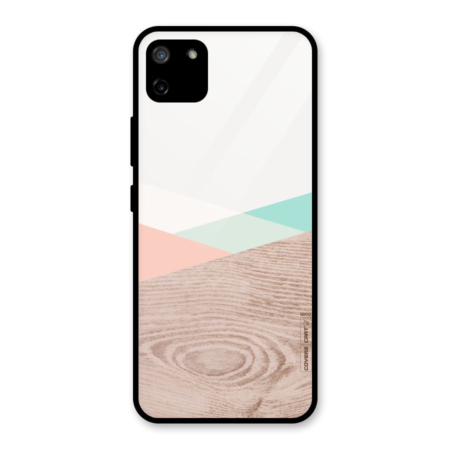 Wooden Fusion Glass Back Case for Realme C11