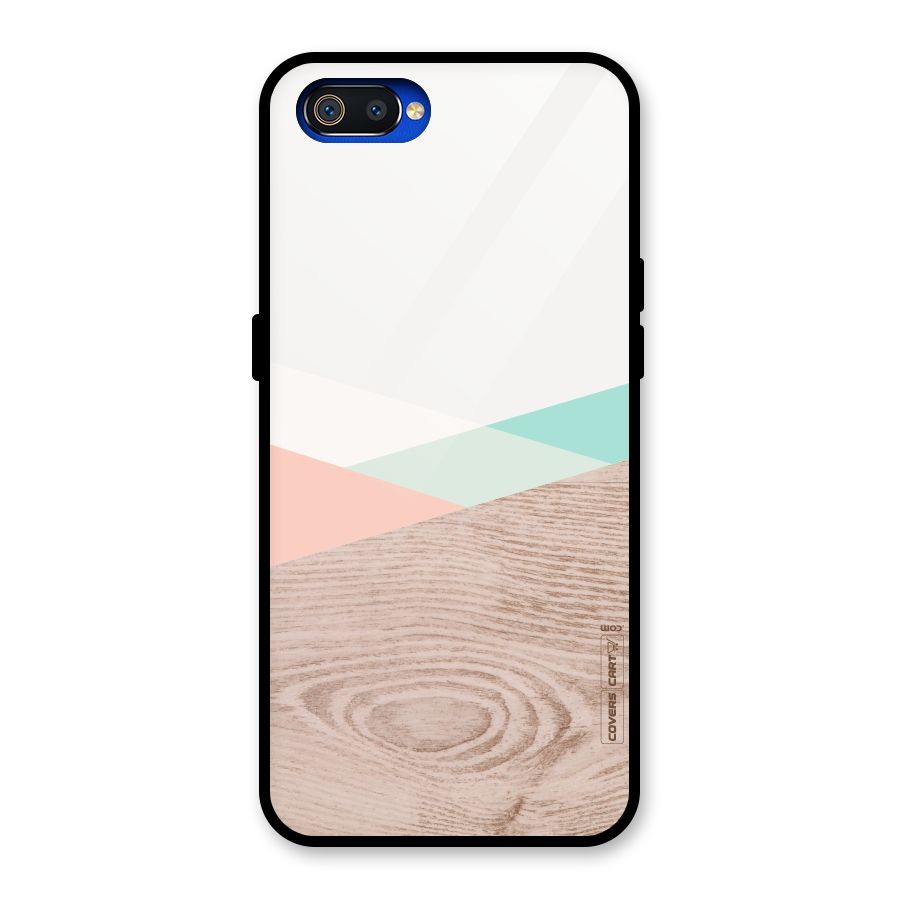 Wooden Fusion Glass Back Case for Realme C2