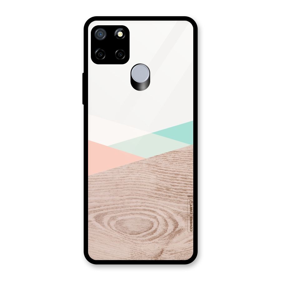 Wooden Fusion Glass Back Case for Realme Narzo 30A