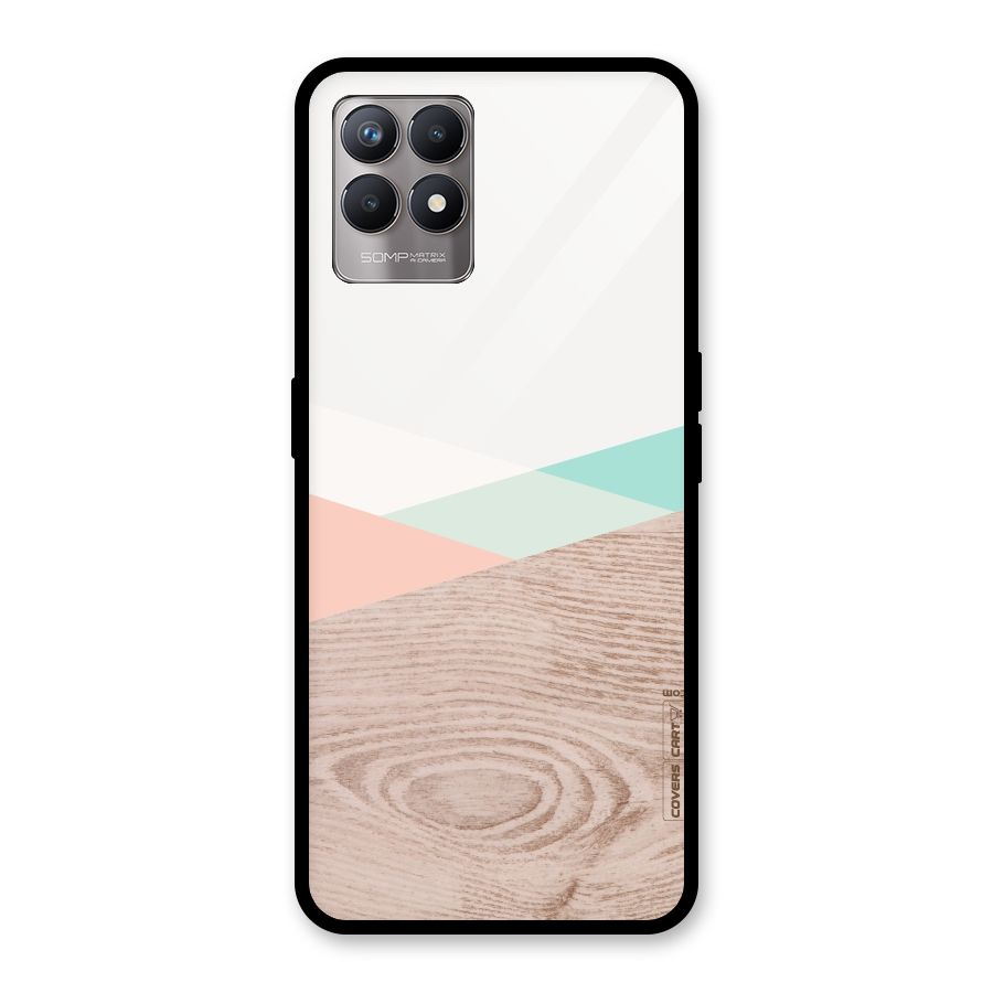 Wooden Fusion Glass Back Case for Realme Narzo 50