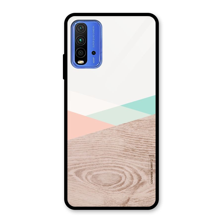 Wooden Fusion Glass Back Case for Redmi 9 Power