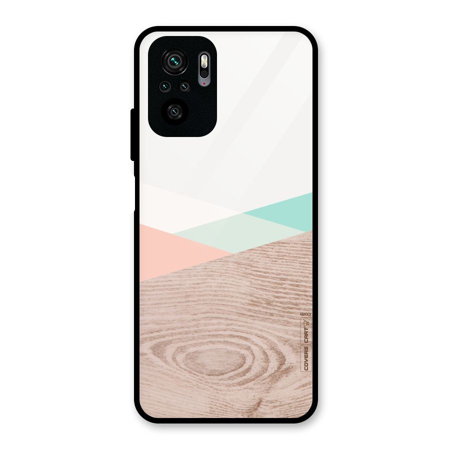 Wooden Fusion Glass Back Case for Redmi Note 10S