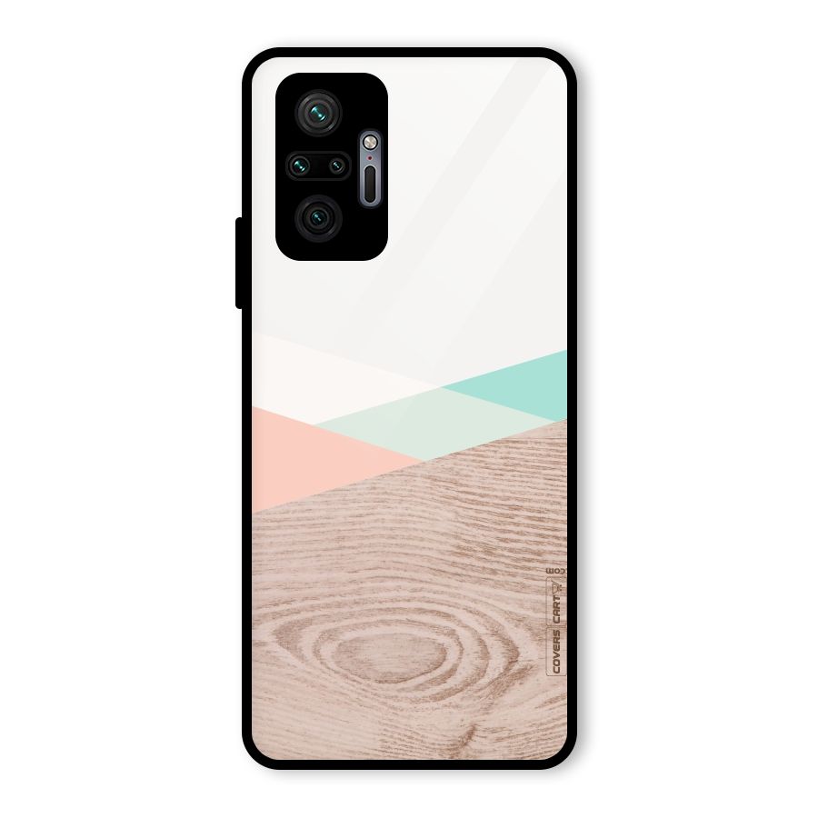 Wooden Fusion Glass Back Case for Redmi Note 10 Pro Max