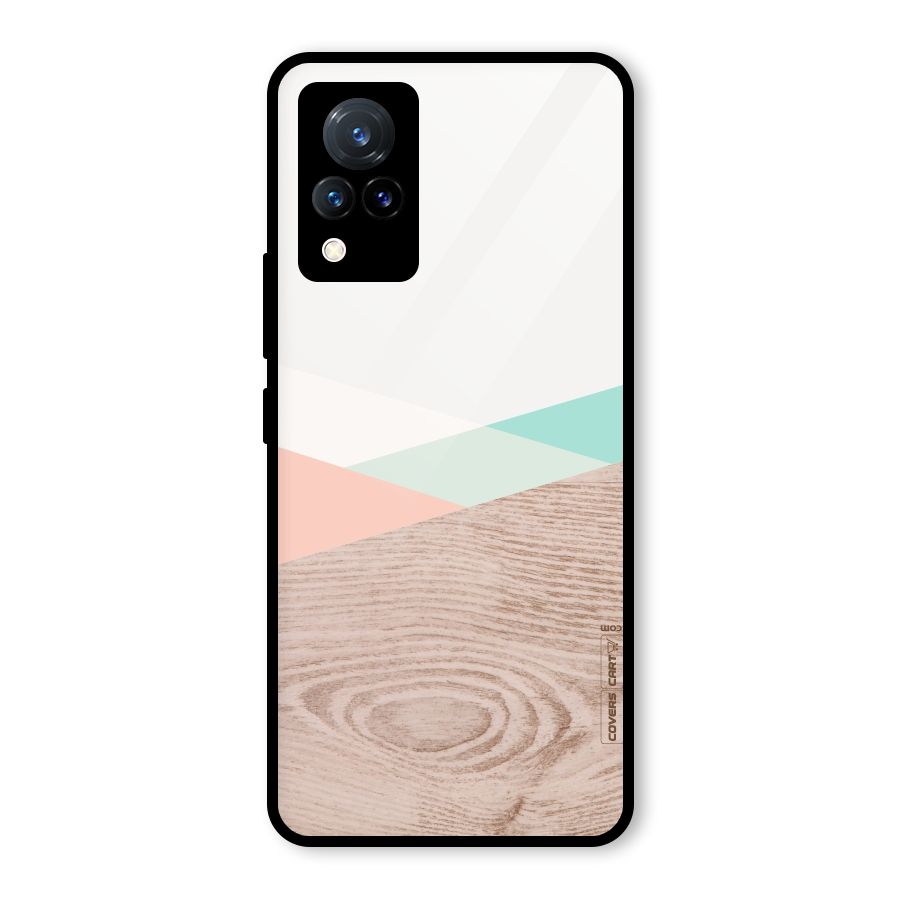 Wooden Fusion Glass Back Case for Vivo V21 5G