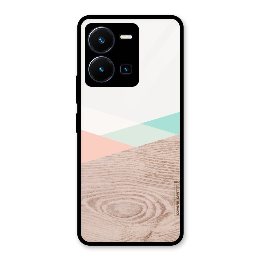 Wooden Fusion Glass Back Case for Vivo Y35