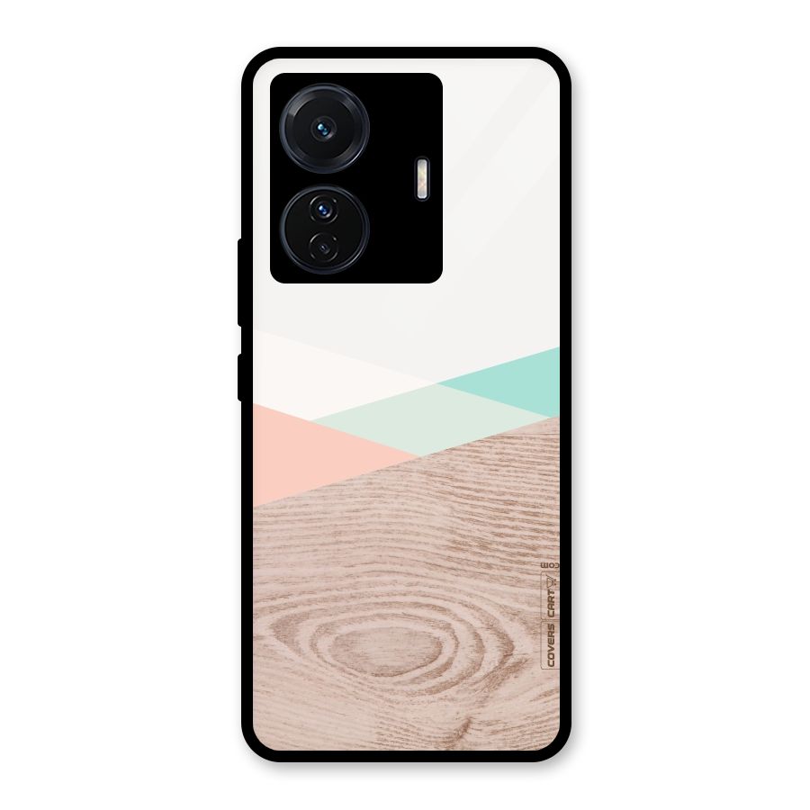 Wooden Fusion Glass Back Case for Vivo iQOO Z6 Pro