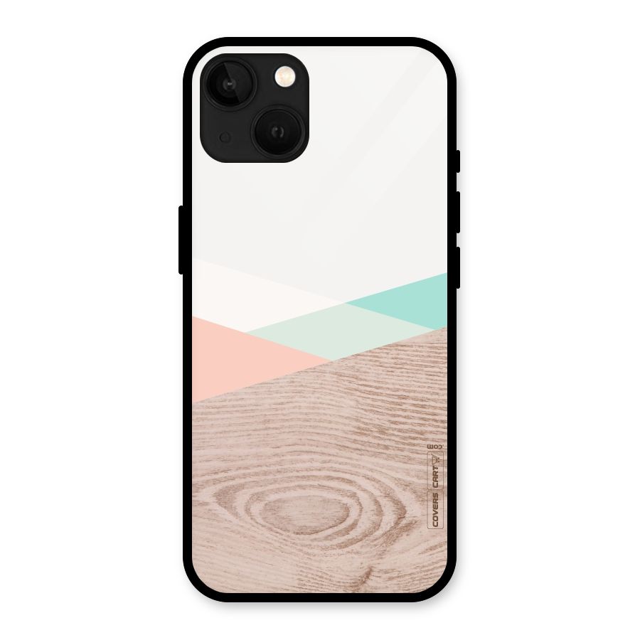 Wooden Fusion Glass Back Case for iPhone 13