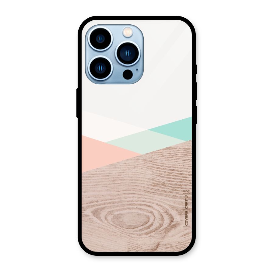 Wooden Fusion Glass Back Case for iPhone 13 Pro