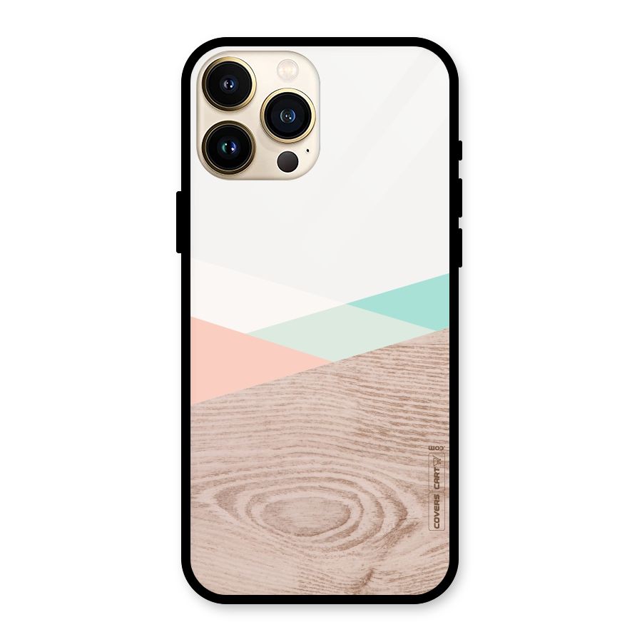 Wooden Fusion Glass Back Case for iPhone 13 Pro Max