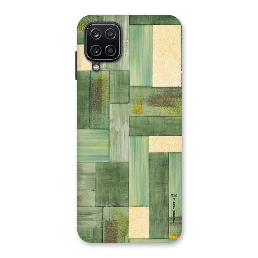 Wooden Green Texture Back Case for Galaxy A12