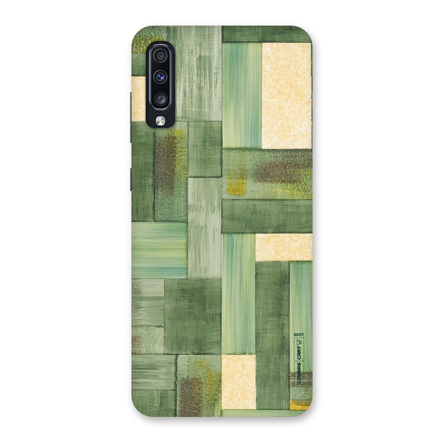 Wooden Green Texture Back Case for Galaxy A70