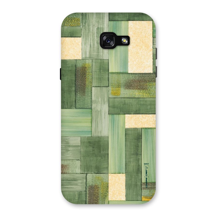 Wooden Green Texture Back Case for Galaxy A7 (2017)