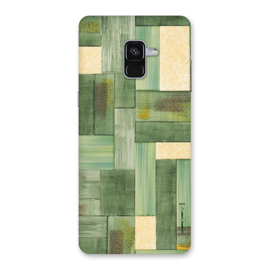 Wooden Green Texture Back Case for Galaxy A8 Plus