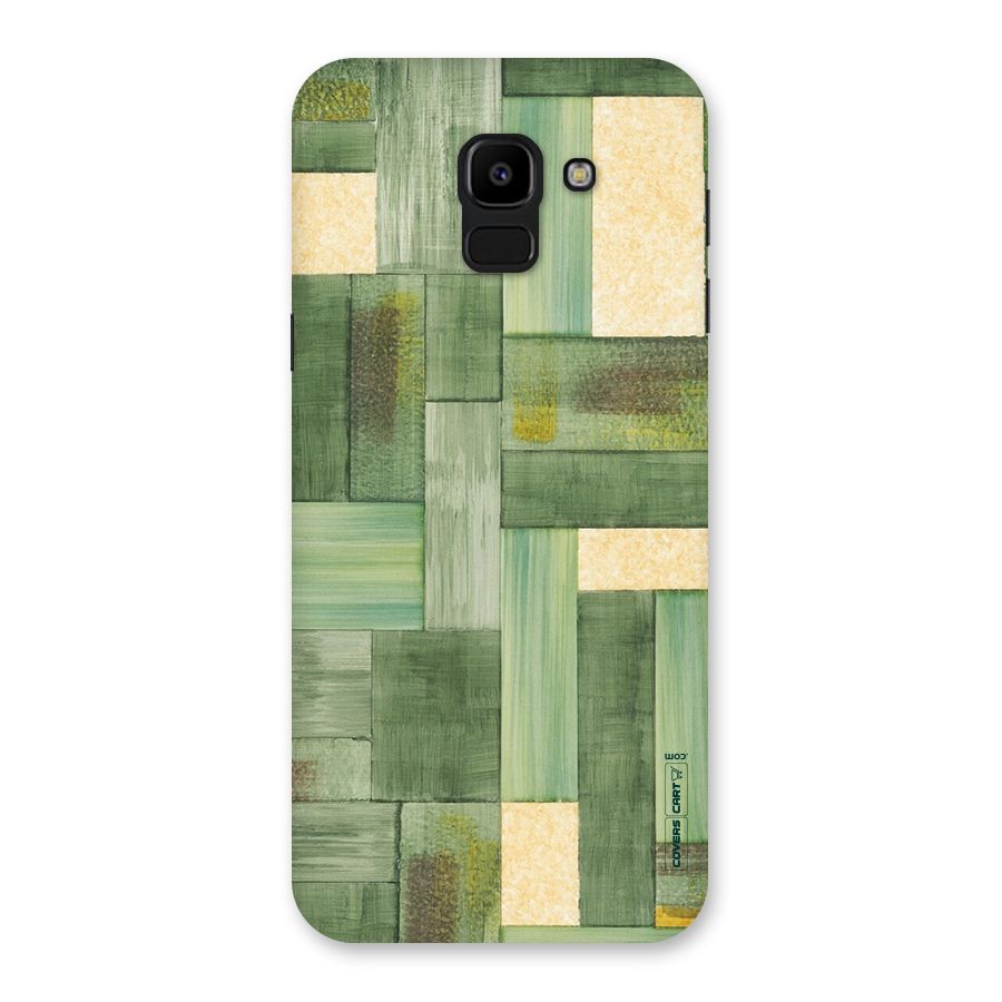 Wooden Green Texture Back Case for Galaxy J6
