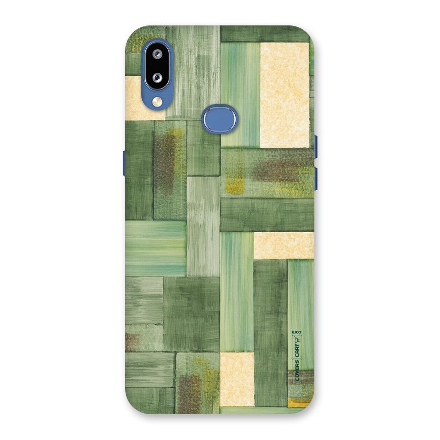 Wooden Green Texture Back Case for Galaxy M01s