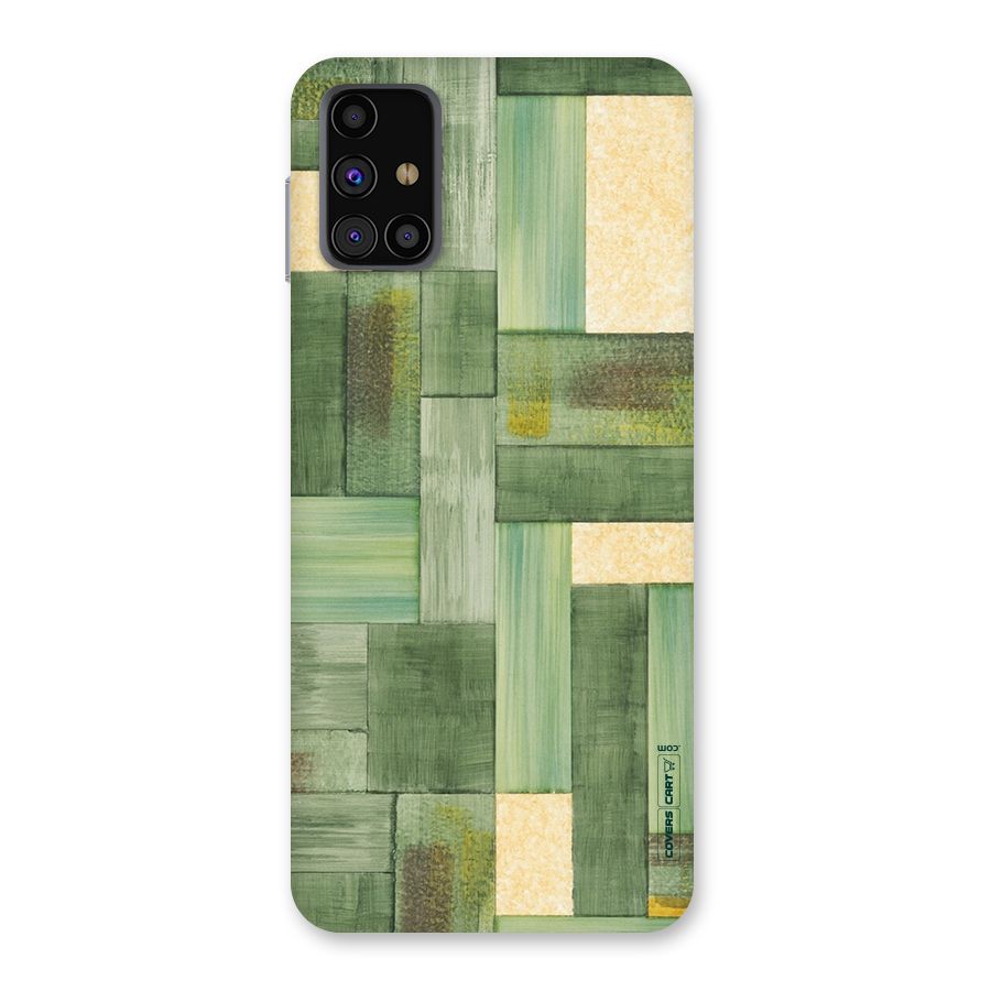 Wooden Green Texture Back Case for Galaxy M31s