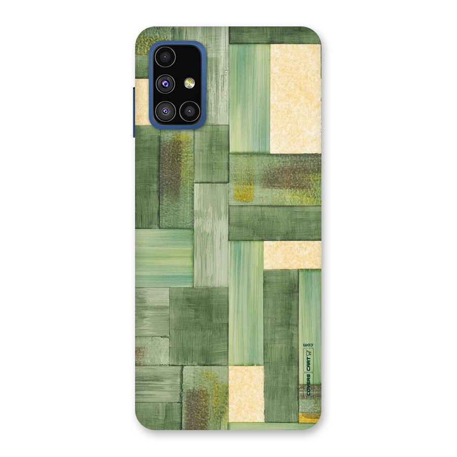 Wooden Green Texture Back Case for Galaxy M51