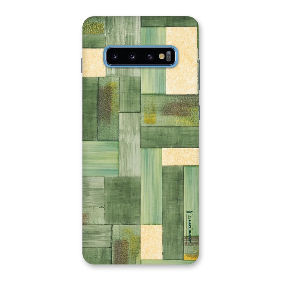 Wooden Green Texture Back Case for Galaxy S10 Plus