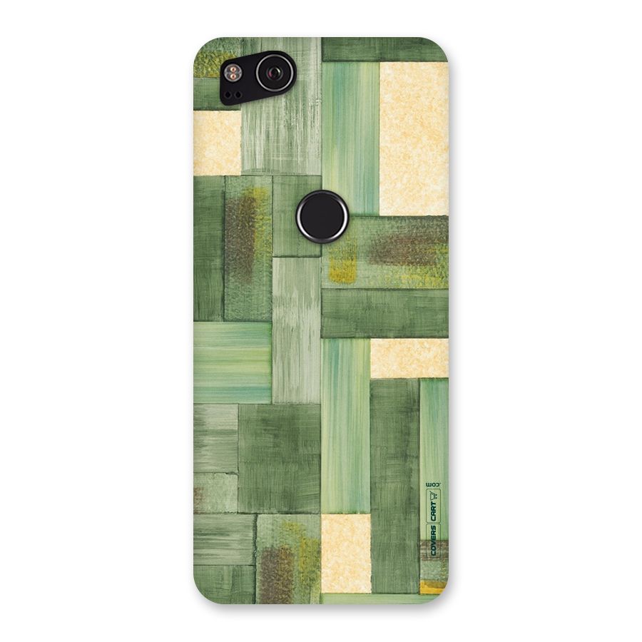 Wooden Green Texture Back Case for Google Pixel 2